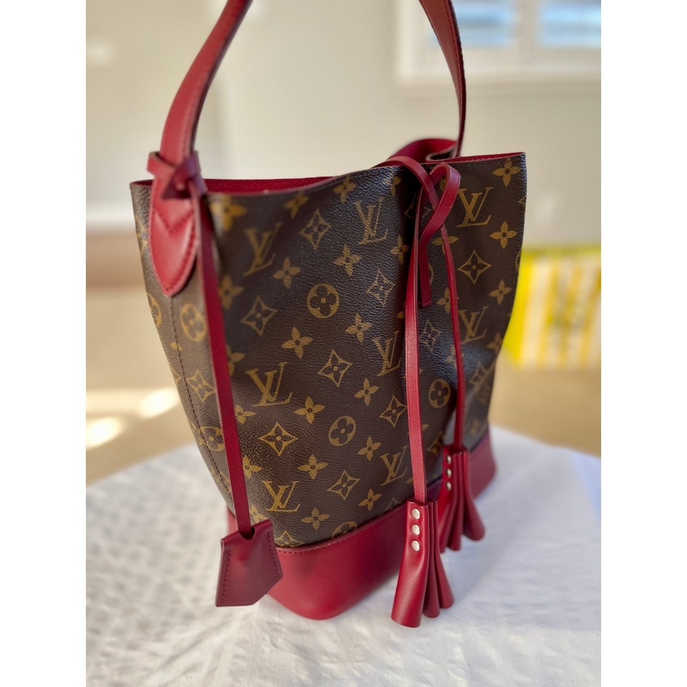 Louis Vuitton NN 14 GM Monogram Idole Ruby Red Bucket Bag Marc Jacobs 2014 Rcpt - Picture 5 of 16